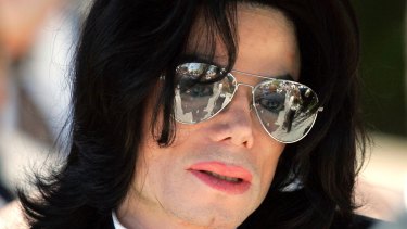 Michael Jackson during his June 2005 trial on child molestation charges.