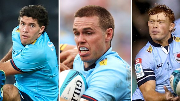 Ben Donaldson, Will Harrison and Tane Edmed are competing for the NSW No.10 role.