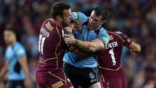 Paul Gallen will talk to the Waratahs about what the NSW-Queensland rivalry means to him. 