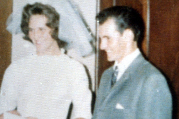 John and Lorraine Moss on their wedding day.