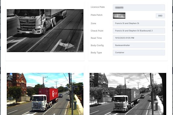 Information about trucks detected by the AI-powered cameras will be accessed by the National Heavy Vehicle Regulator.