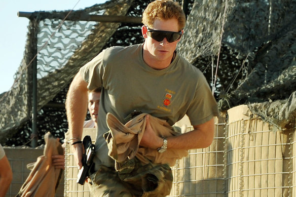 Prince Harry, or just plain Captain Wales, in Afghanistan in 2012.