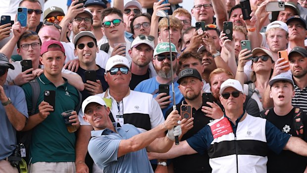 Rory-mania was on full show when McIlroy played his final round of the British Open at Royal Portrush on Sunday.