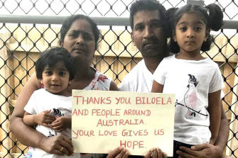 Priya and Nades Murugappan and their Australian-born children, Kopika and Tharnicaa.