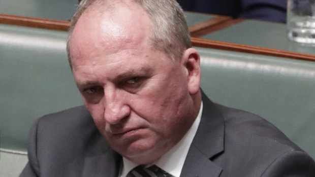 National MP Barnaby Joyce has been eyeing a comeback ever since he lost the leadership.