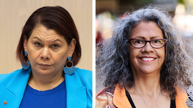 Senator Dorinda Cox (left) and former Greens senate candidate Tjanara Goreng Goreng.