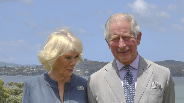 Camilla, Duchess of Cornwall and Prince Charles, Prince of Wales visit Kerikeri Primary School in Waitangi, New Zealand. 