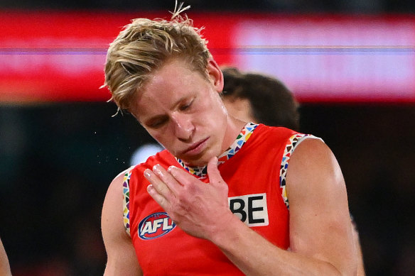 Swans star Isaac Heeney.