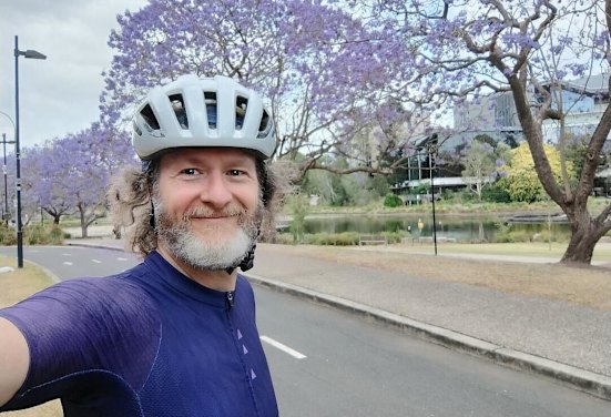 Brisbane cyclist Michael Bradbrook records his rides.