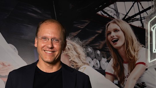 The Iconic CEO Jere Calmes at the warehouse.