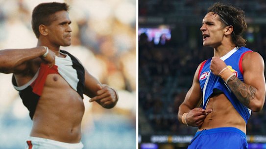 Nicky Winmar and Jamarra Ugle-Hagan.