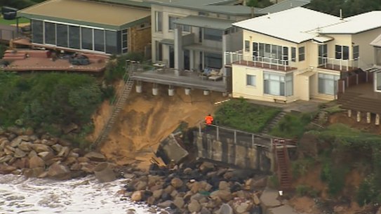 Erosion at Wamberal Beach, on the NSW Central Coast