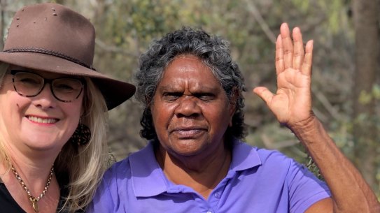 Lisa Wright says her students and their families have become part of her extended family. Wright (at left) is pictured here with local elder, Aunty Josie Byno. 