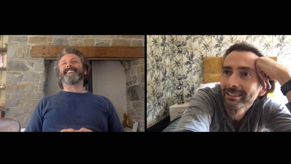 "We were nervous that everyone was already Zooming all the time, that everyone was going to be very tired of it by the time the show came out. But when you've got great actors like those two, actually just seeing their faces onscreen like that is quite engaging," says Staged creator and director Simon Evans.