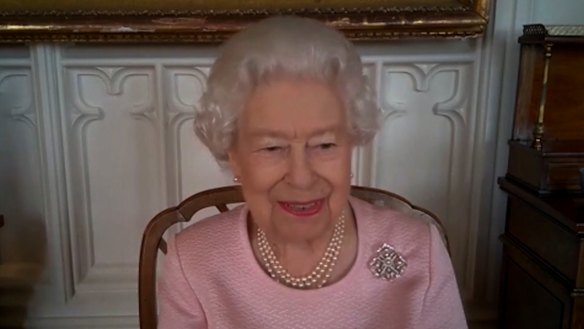 The Queen has held her first video call to Australia.