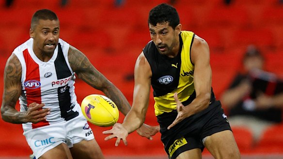 Eye of the Tiger: Richmond's Marlion Pickett is into his second AFL premiership decider.