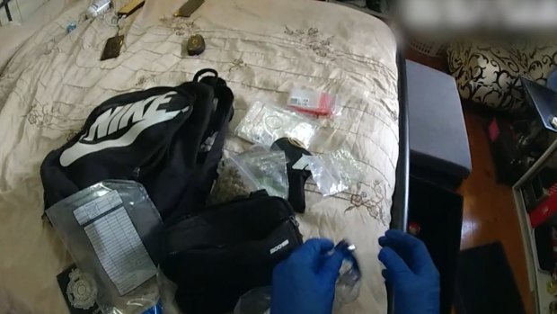 Police raids throughout north Brisbane uncover drugs and a lab, weapons and ammunition, with charges laid against five people.