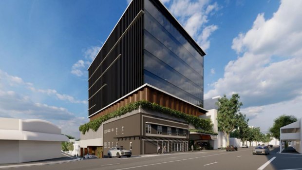 A 10-storey mixed-use tower with medical offices is proposed to be built with the character facade of the former International Hotel on Boundary Street in Spring Hill.