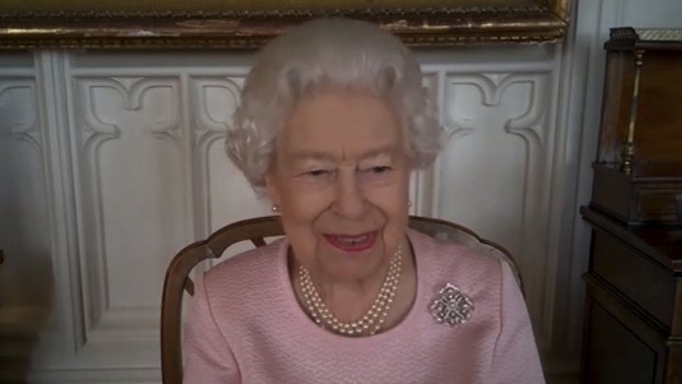 The Queen has held her first video call to Australia.
