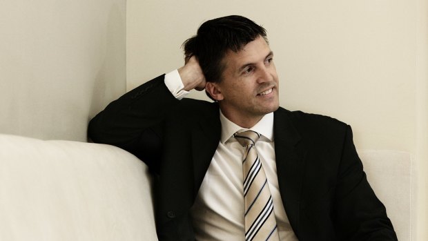 Geocon finance boss Sean Unwin pictured in his former role at Colliers International Australia. 
