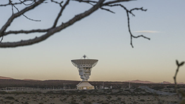 The 16-storey-tall parabolic antenna at the new Chinese space station in Patagonia, Argentina. 