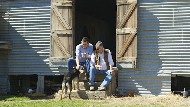 Andrews with his late father Bob, who ran a smallgoods business.