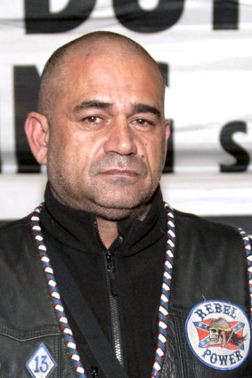 Former Rebels’ bikie boss Dean Martin.