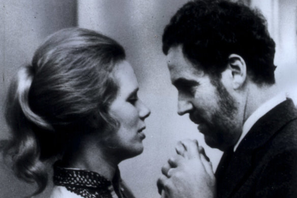 Marianne (Liv Ullmann, Bergman’s wife and muse) and Johan (Erland Josephson) in Ingmar Bergman’s original Scenes From A Marriage.