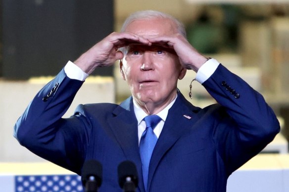 More than 70 per cent of voters believe Biden is too old to serve a second term. 