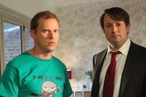 Robert Webb and David Mitchell in the groundbreaking comedy Peep Show.