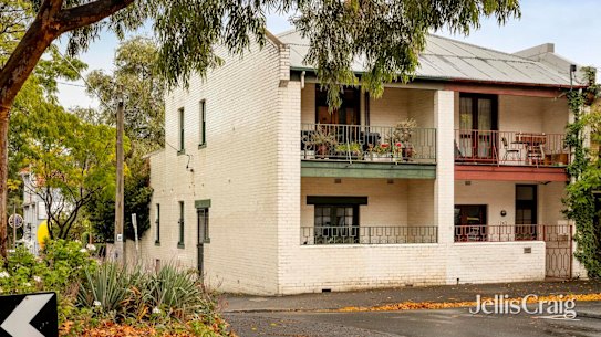 The corner block at 241 George Street, which passed in on Saturday on a single bid.