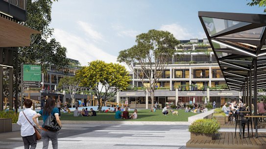 An artist’s impression of the SRL station at Monash University. 