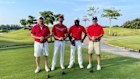 Shaun McLagan (second from left), then left to right Richard Broad, Shiva Pillay and Chris Camereri playing at Laguna National in Singapore.