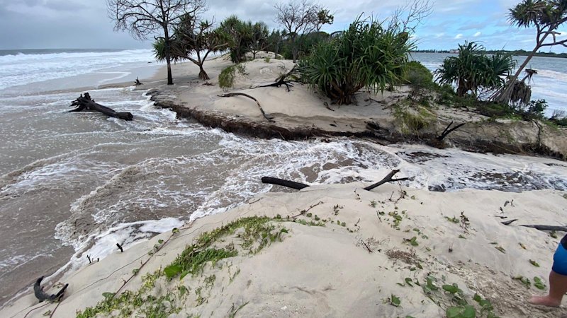 Bribie Island report blames human activity for accelerating erosion