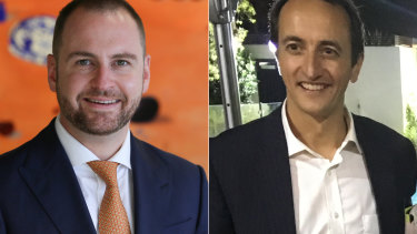The fight for Wentworth: Andrew Bragg and Dave Sharma. 