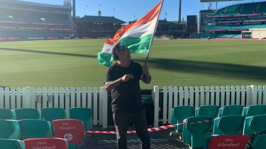 Krishna Kumar at the SCG during the third Test.