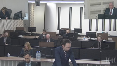 The ICAC hearing with Daryl Maguire on Thursday. 