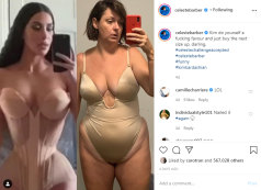 Keeping it real – Celeste Barber imitates Kim Kardashian on Instagram.