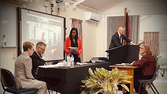 A “moot court” conducted as part of the Victoria Bar’s PNG training program.