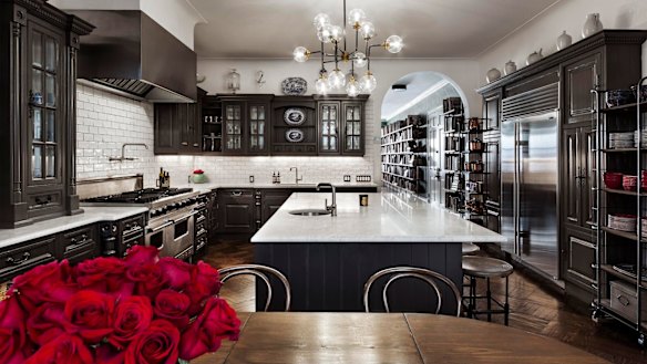 The huge kitchen with Viking and Sub-Zero appliances, butler’s pantry and access to charming front and back gardens.