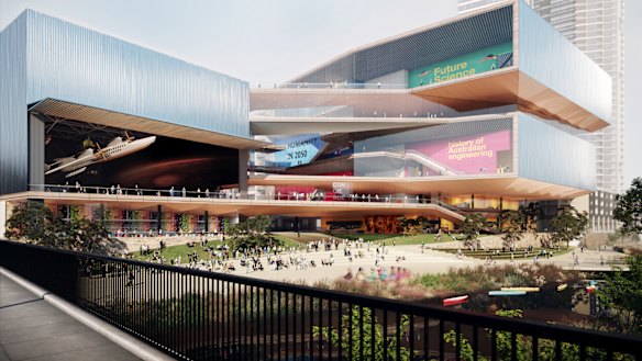 AL_A and Architectus' shortlisted design.