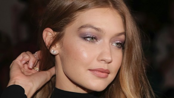 Gigi Hadid with exhibit A: glowing skin.