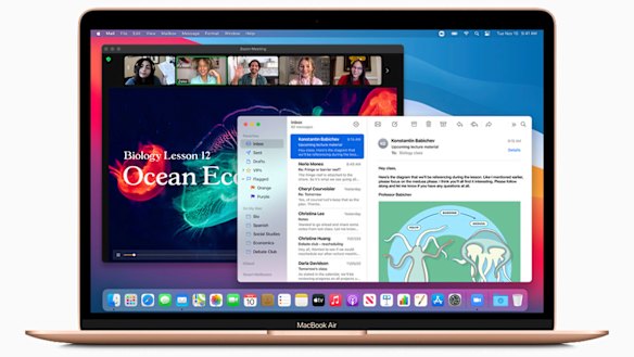 The latest MacOS is designed to take full advantage of the M1, just like iPhone software is closely integrated with Apple's mobile chips.