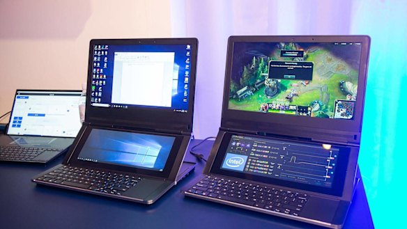 Intel's Honeycomb Glacier laptop prototypes.