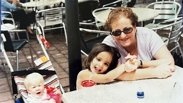 Four-year-old me (middle) with my mother and cousin.