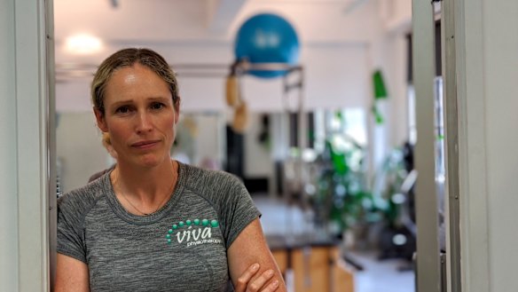 Kathryn Anderson is the owner of Viva Physiotherapy which has seen a 40 per cent drop in business.