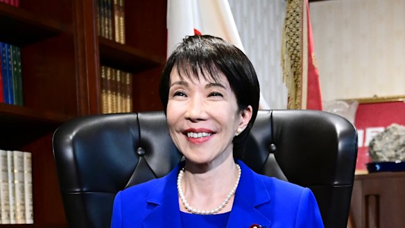 Sanae Takaichi, the leader of Japan’s ruling party, the Liberal Democratic Party.