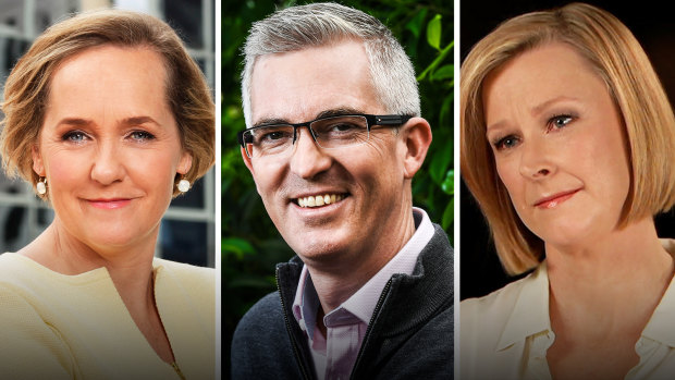 Sarah Ferguson, David Speers and Leigh Sales. 