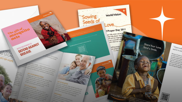 World Vision is a huge user of printed material to communicate with its donors. 