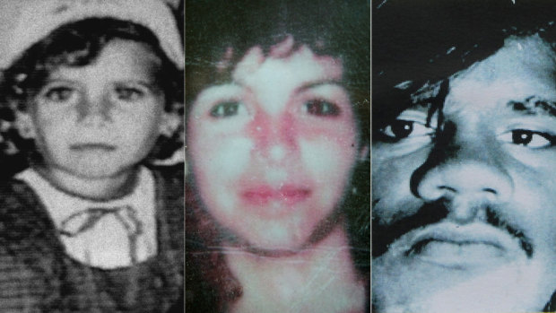 Bowraville victims: Evelyn Greenup, 4, Colleen Walker, 16, and Clinton Speedy-Duroux, 16.